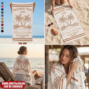 Girls Trip 2026 - Personalized Beach Towel