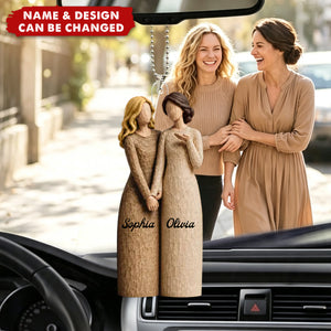 A Sweet Friendship Refreshes The Soul - Personalized Car Ornament - Friendship Keepsake For Besties, Coworkers
