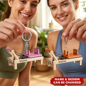 Custom Pilates Equipment Gift for Pilates Lover - Personalized Acrylic Keychain