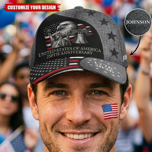 250Th Anniversary Us Independence Day - Personalized Cap