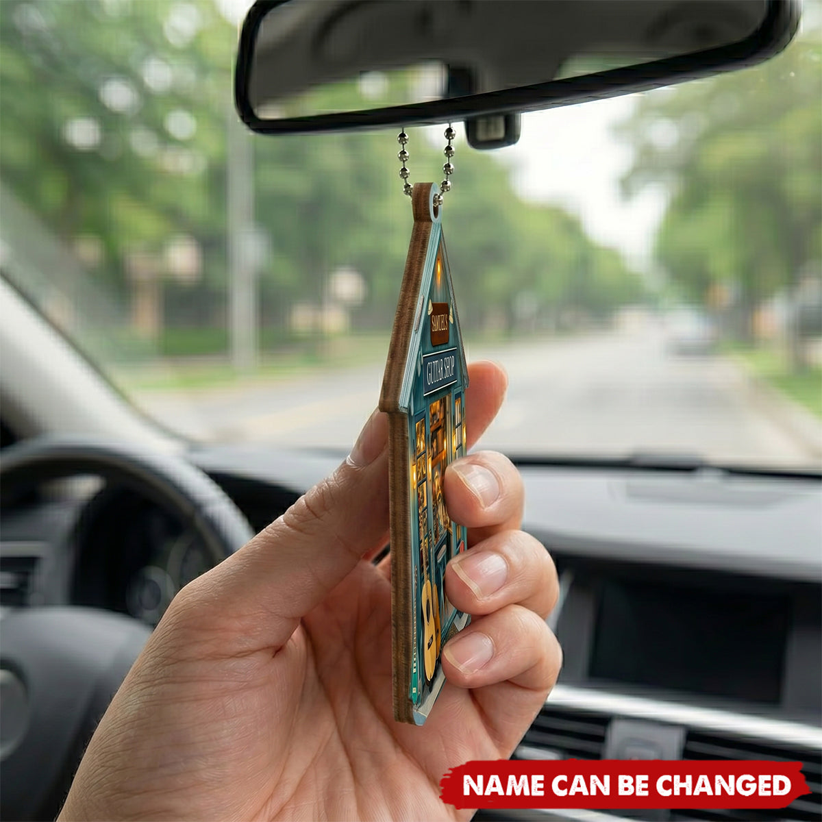 My Guitar Shop - Personalized Car Ornament, Gift For Musicians