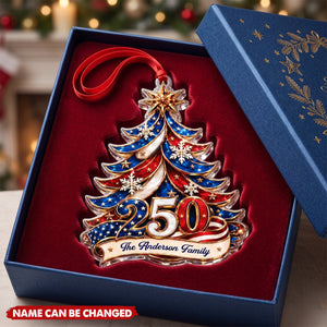 Patriotic Family - Personalized Acrylic Ornament