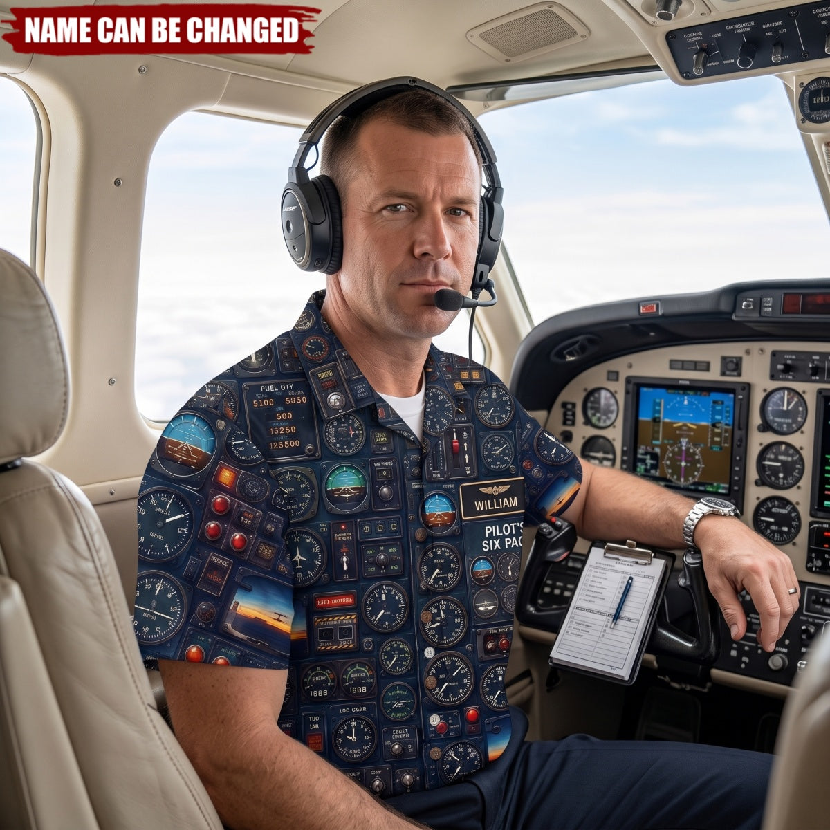 Born-to-Fly Pilots - Personalized Hawaiian Shirt, Gift For Pilots