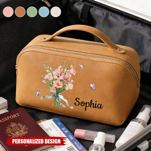 Custom Travel Toiletry Bag - Personalized Birthday Gifts For Women, Besties
