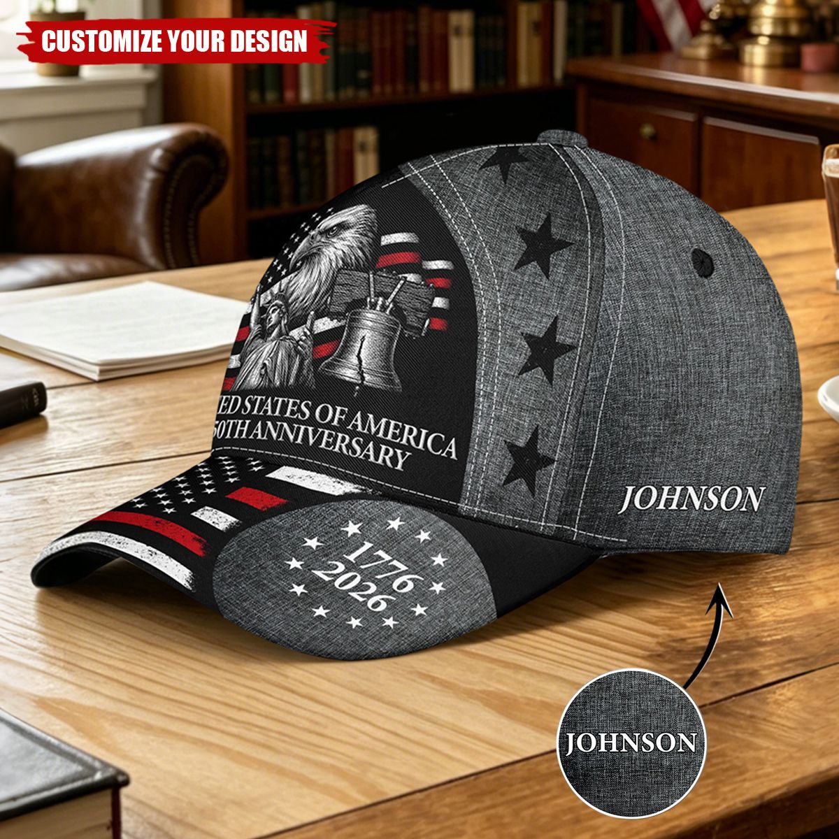 250Th Anniversary Us Independence Day - Personalized Cap