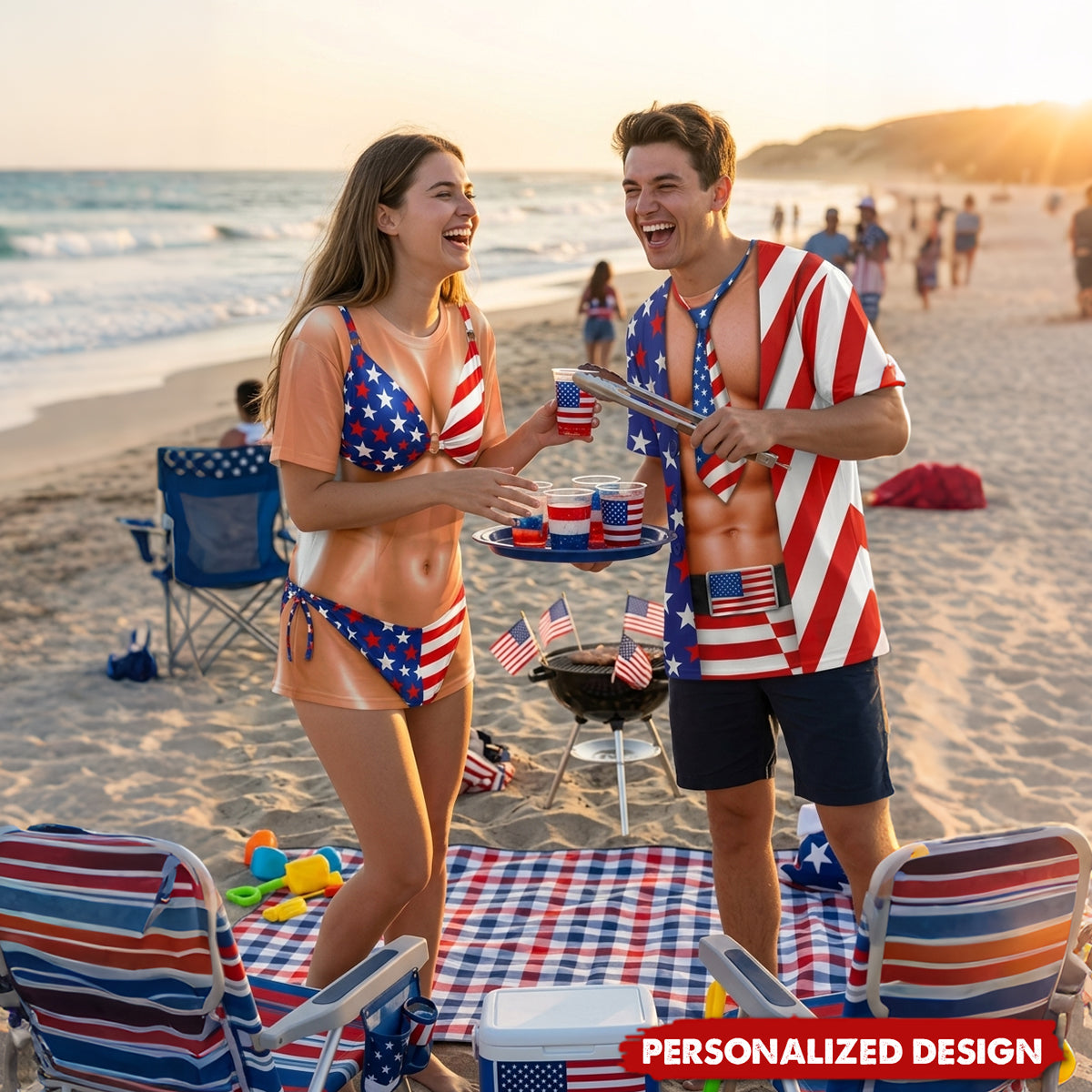 Independence Day Party Shirts Funny 4Th Of July For Men Women, Usa Flag - Personalized Shirt