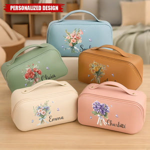 Custom Travel Toiletry Bag - Personalized Birthday Gifts For Women, Besties