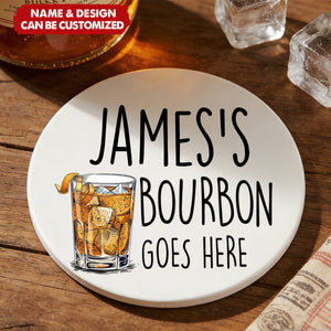 Your Drink Here - Personalized Ceramic Coaster