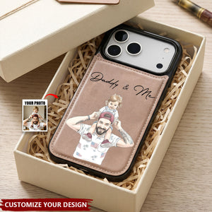 Custom Photo Watercolor Father's Day Gift For Dad, Husband - Personalized Phone Case