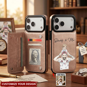 Custom Photo Watercolor Father's Day Gift For Dad, Husband - Personalized Phone Case