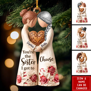 Custom Wood Ornament - Personalized Best Friend Christmas Birthday Gifts - Bright Days Ahead