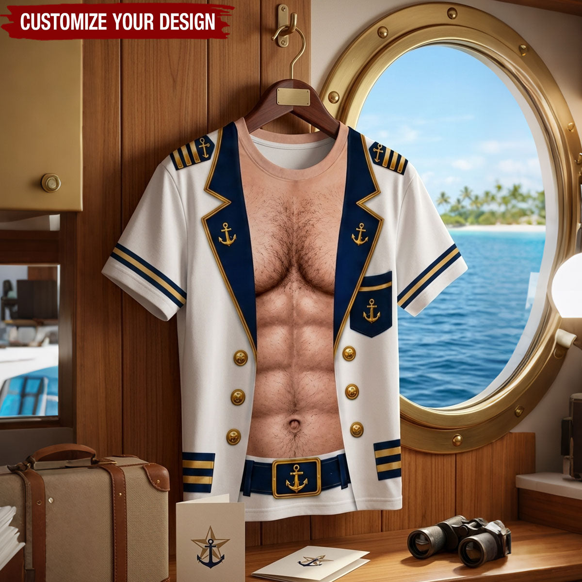 Custom Funny T-shirt - Personalized Birthday Gifts For Men - Captain Of Chaos