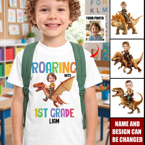Back To School Custom Favorite Dino For Kids - Personalized Shirt