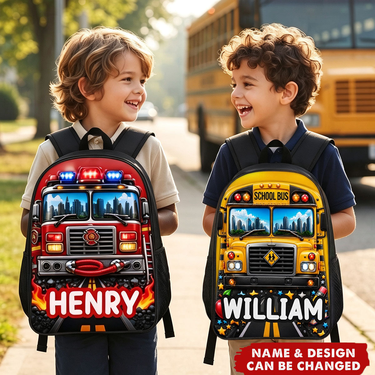 Custom Kids Front Printed Backpack - Personalized Back To School Gifts For Kids - Ready To Roll