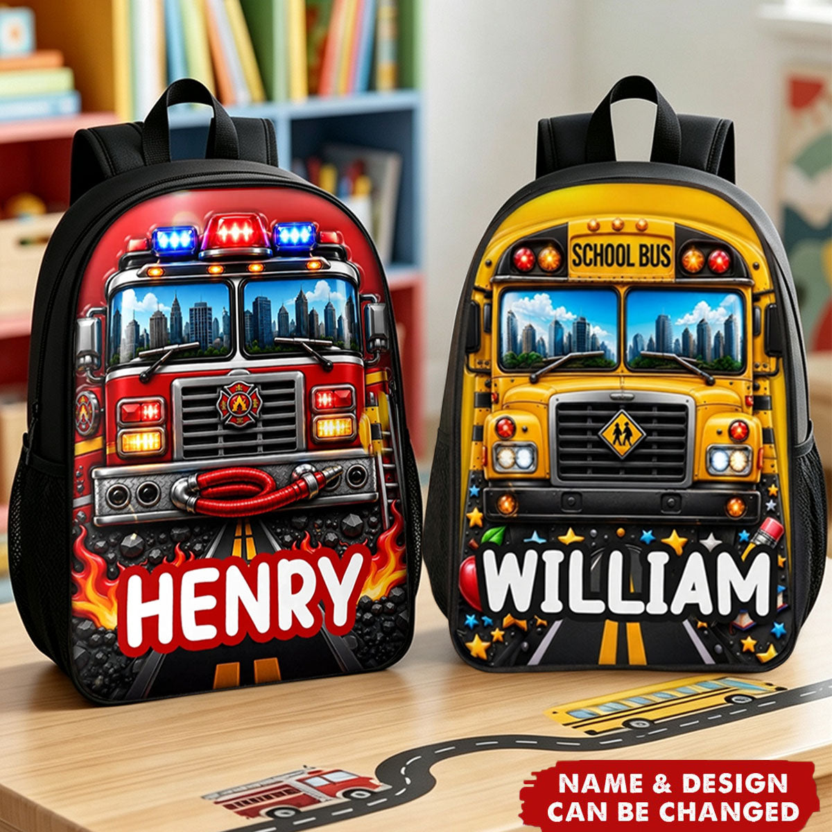 Custom Kids Front Printed Backpack - Personalized Back To School Gifts For Kids - Ready To Roll