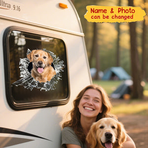 Custom Pet Photo Window Sticker, Car Sticker